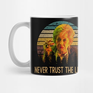 Graphic Art Never Trust The Living Quotes Mug